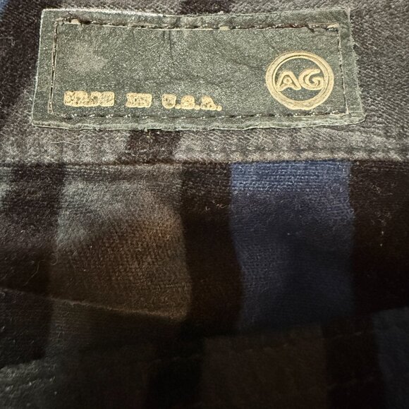 AG Adriano Goldschmied Legging Super Skinny Corduroy Pants Blue 24R Maximalist - Picture 13 of 16